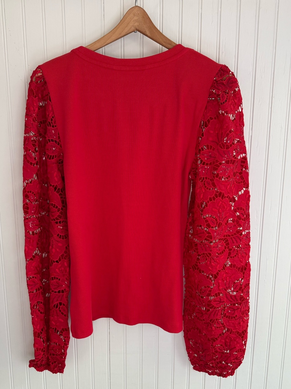 Lilly Pulitzer Red Lace Top Size M - Picture 6 of 6